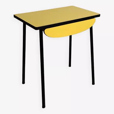 table-formica table formica jaune